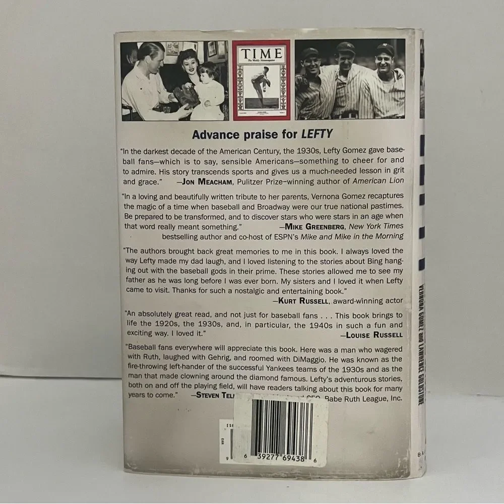 Lefty An American Odyssey Hardcover Baseball Pitcher Biography Vernon Gomez NY - Picture 2 of 5